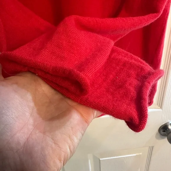 Susan Bristol Red Sweater - 100% Merino Wool - Size L ptp18.5 - Picture 3 of 7